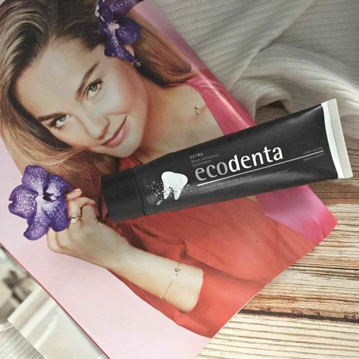 annemarie pasta do zębów ecodenta extra whitening czarna węgiel