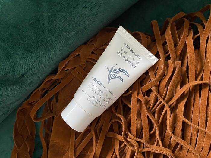 Thank You Farmer Rice Pure Clay Mask to Foam Cleanser